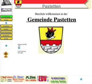 Webseite Pastetten früher