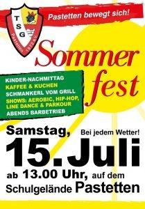 Flyer Sommerfest tsg pastetten