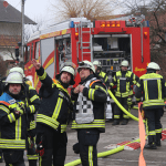 Feuerwehrübung Hausbrand.Poigenberg