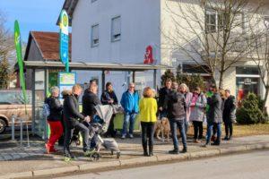 warten auf den bus